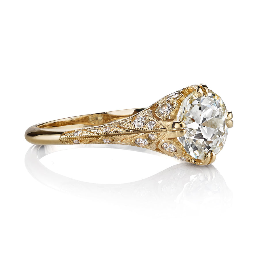 Single Stone Vintage Inspired Designer Ring