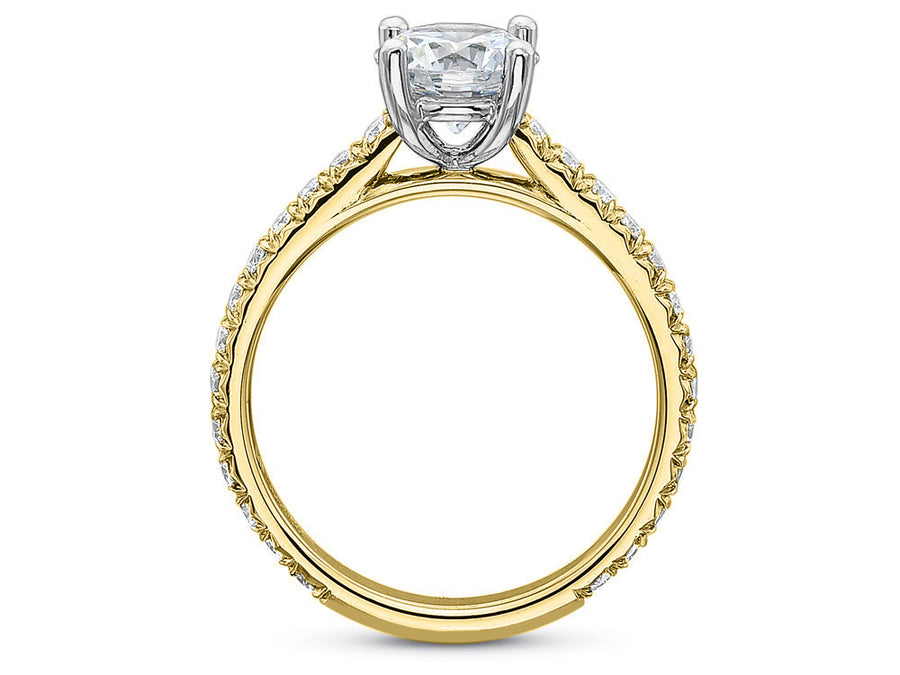 Yellow Gold Petite Diamond Engagement Ring