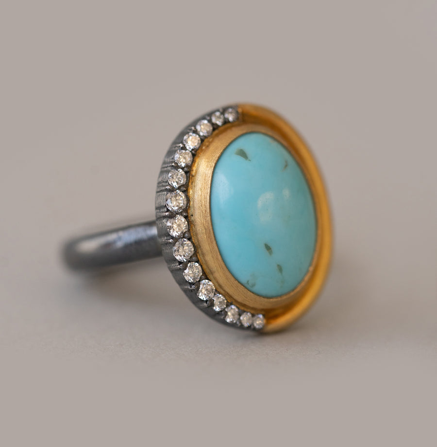 3.23 ct. Turquoise Gold Ring