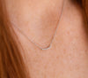 Curbed Diamond Bar Necklace
