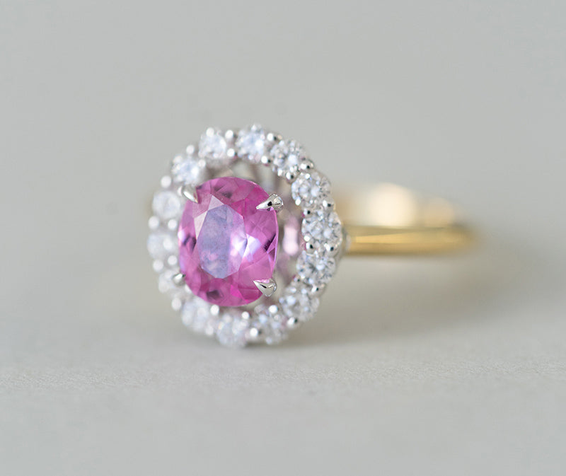 1.32 ct. Pink Sapphire Ring