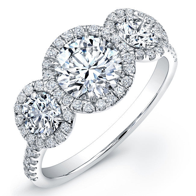 1.18 Cttw. Three-Stone Engagement Ring