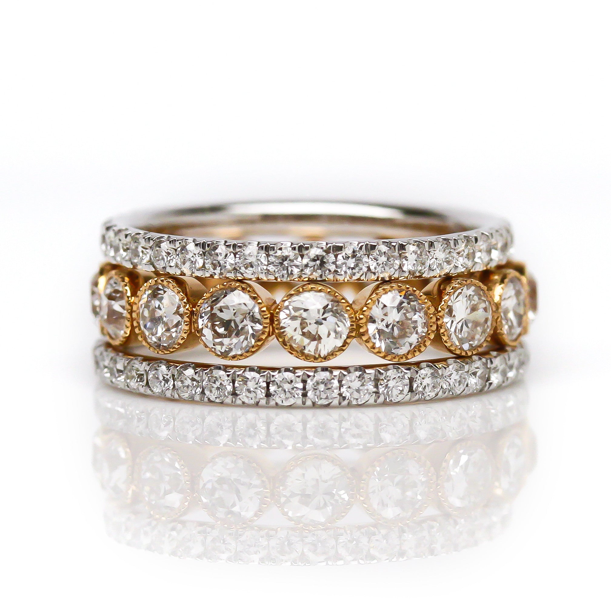 Stackable 'India Ring Stack by Harold Stevens Jewelers