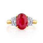 3.02ct Burmese Ruby & Diamond Ring