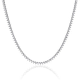 4.28ctw 3-Prong Diamond Tennis Necklace