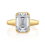 5.09ct Lab Grown Emerald Cut White Diamond Ring