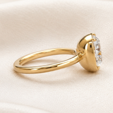 3.01ct. Lab Grown Antique Cushion Bezel Set