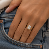3.01ct. Lab Grown Antique Cushion Bezel Set