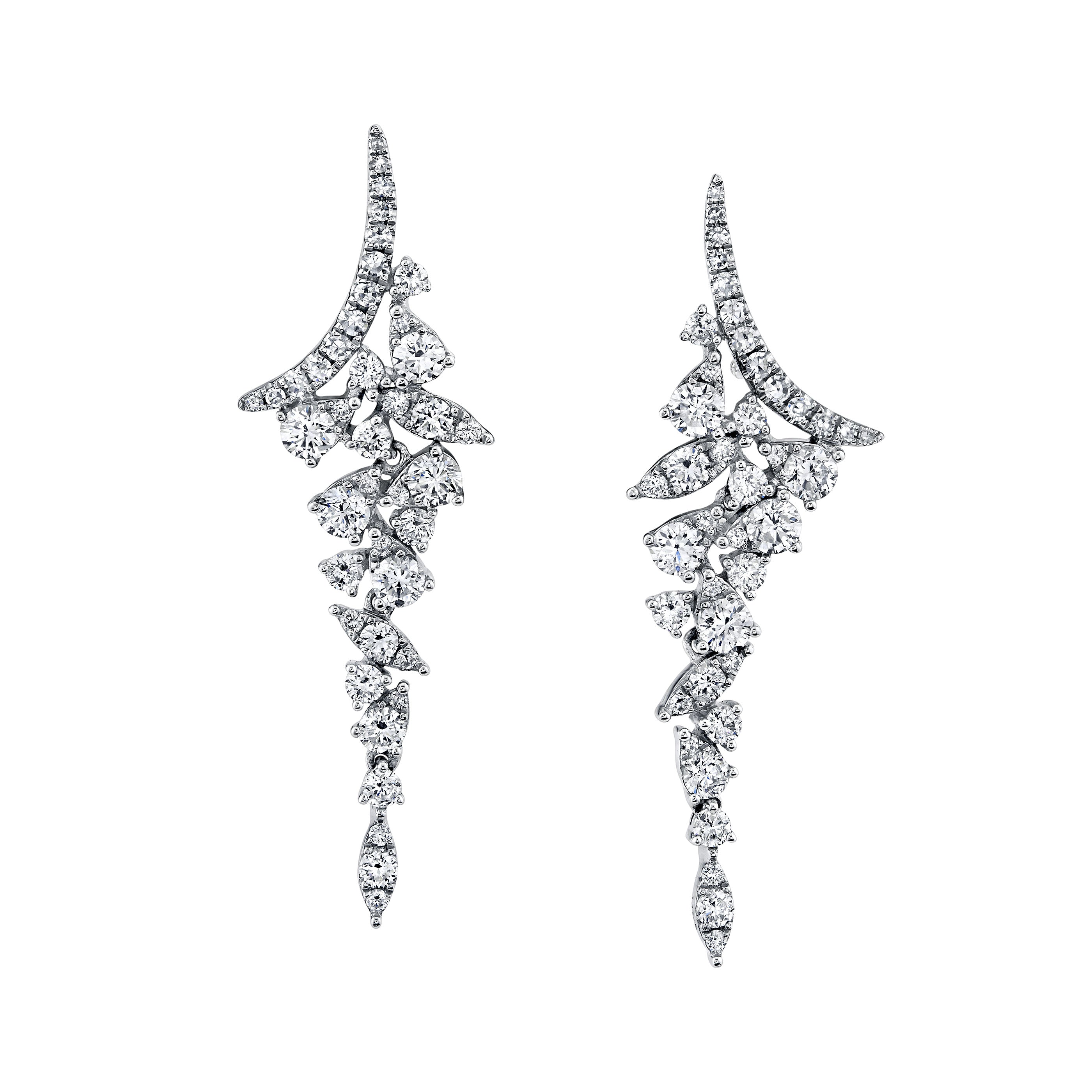 Diamond Chandelier Ear Climbers