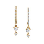 Diamond Drop Hoops