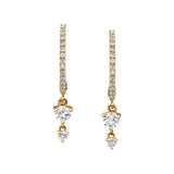 Diamond Drop Hoops