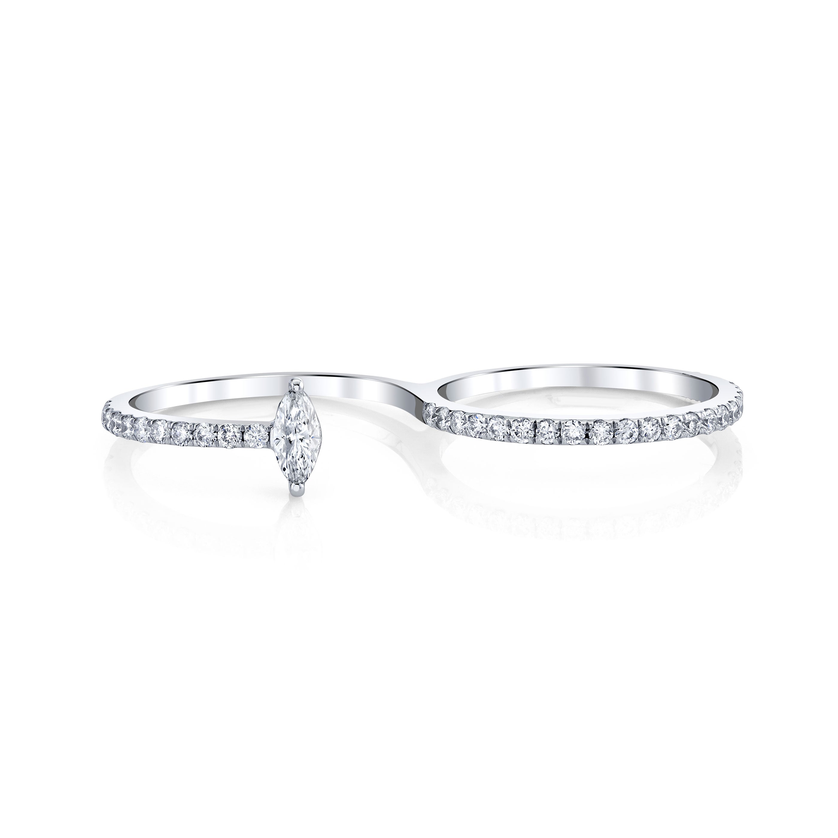 Diamond Marquise Double Band