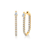 Edgy Inside Out Diamond Hoops