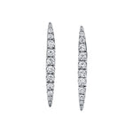 Graduated Diamond Drop Earrings