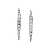 Graduated Diamond Drop Earrings