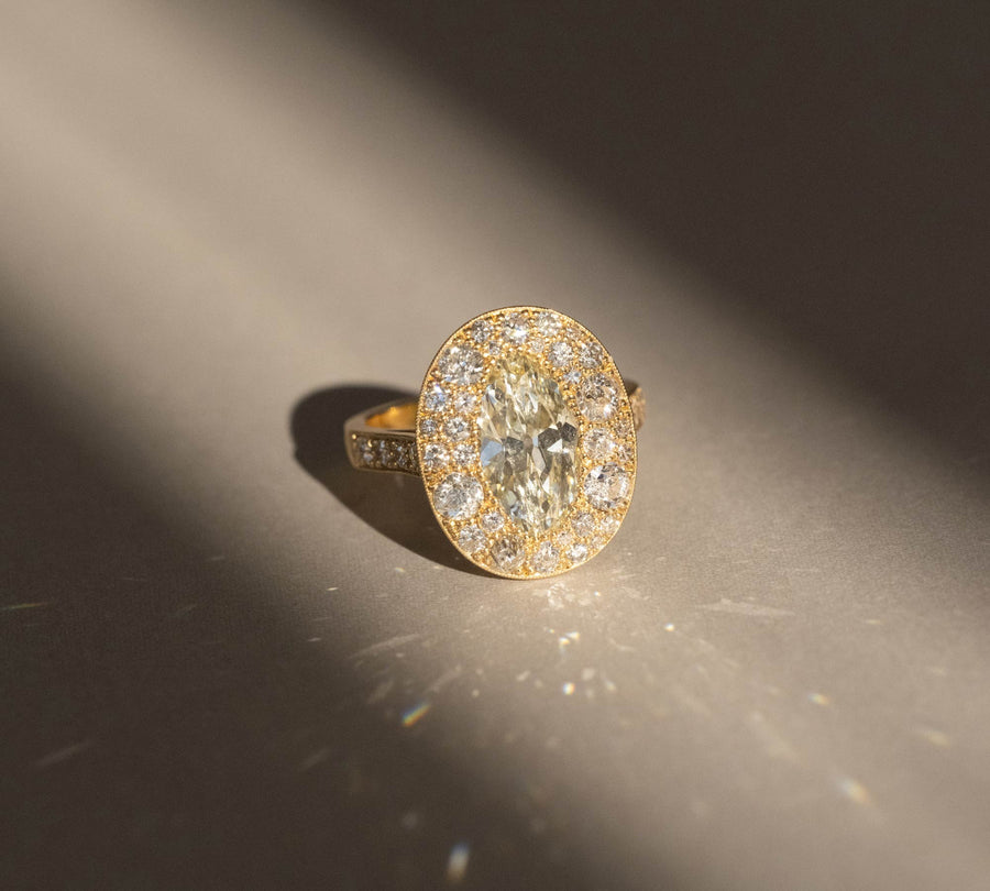 2.02 ct. 'Moval' Cut Diamond Ring