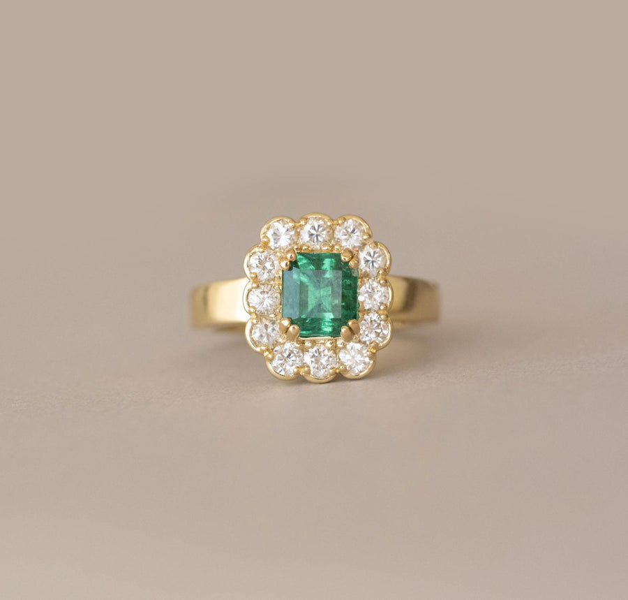1.30 ct. Natural Zambian Emerald Ring