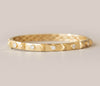 Bold Gold Diamond Bangle Bracelet
