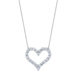 Heart-Shaped Diamond Pendant