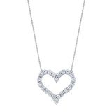 Heart-Shaped Diamond Pendant