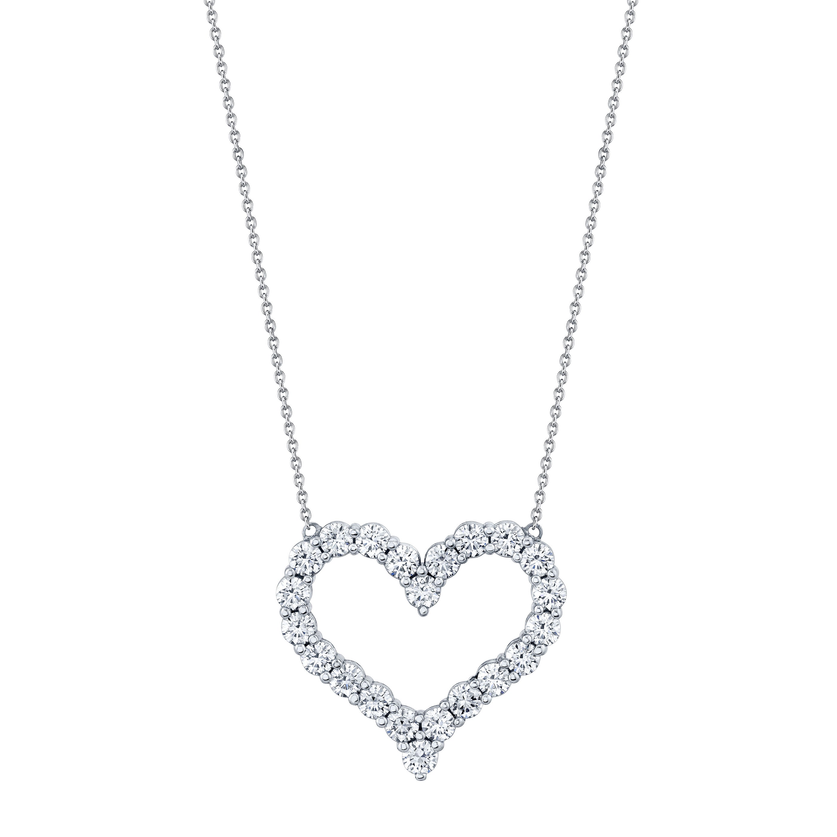 Heart-Shaped Diamond Pendant