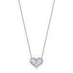 Heart Shaped Diamond Pendant