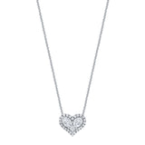 Heart Shaped Diamond Pendant