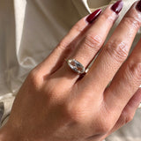 Natural 1.41ct Capsule Cut Diamond Ring