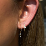Diamond Drop Hoops