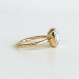 3.01ct. Lab Grown Antique Cushion Bezel Set