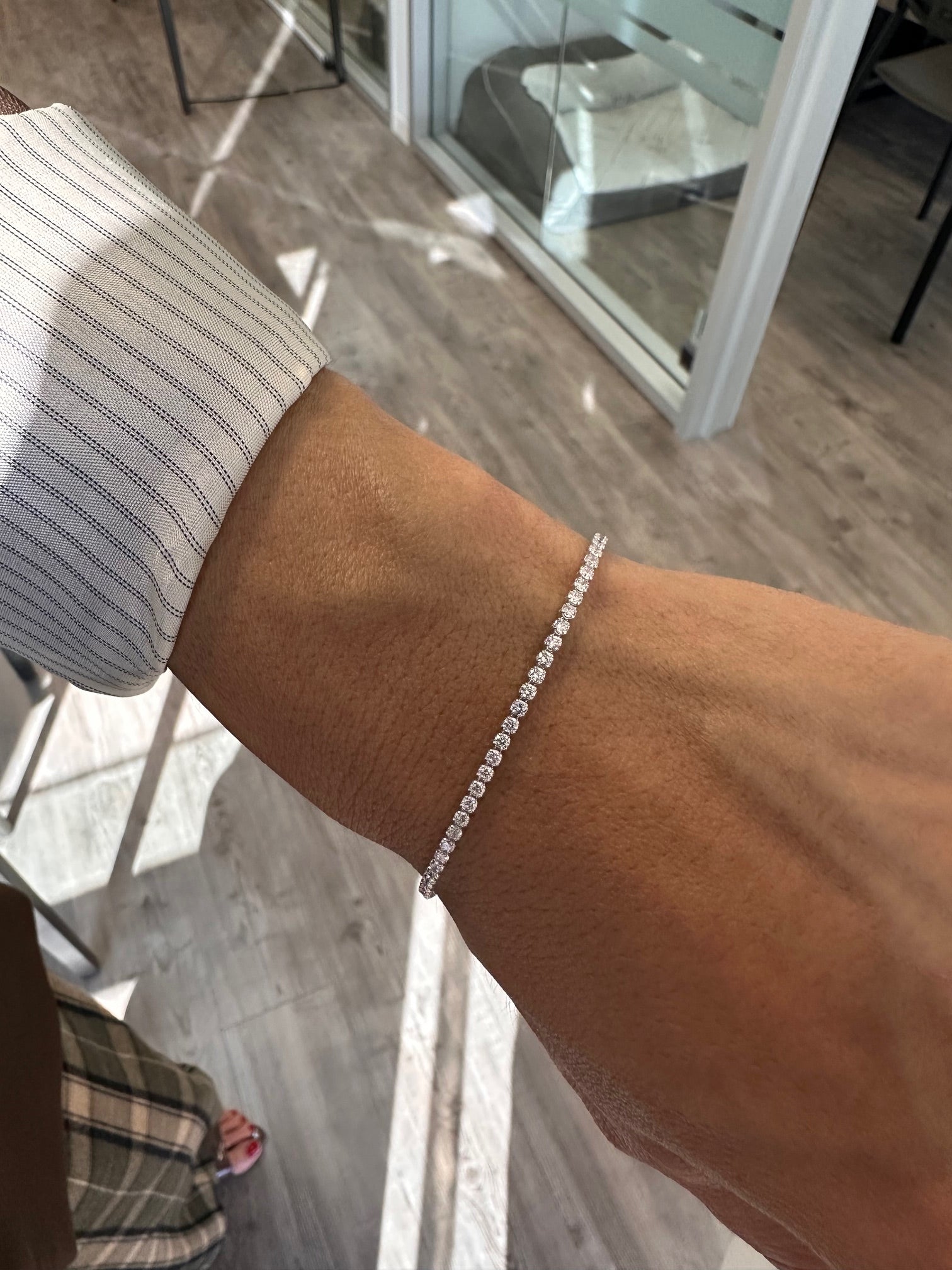 Slim Diamond Tennis Bracelet