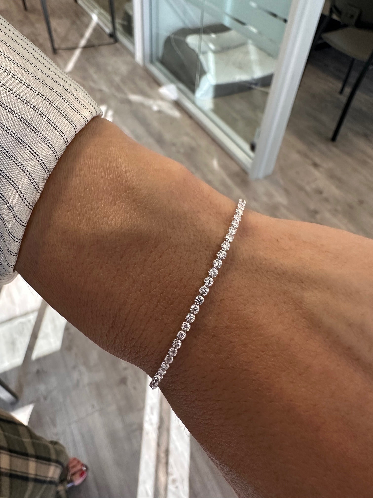 Luxe Slim Diamond Tennis Bracelet