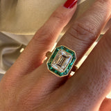 Single Stone Emerald-Cut Diamond Maria Ring