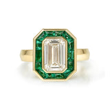 Single Stone Emerald-Cut Diamond Maria Ring