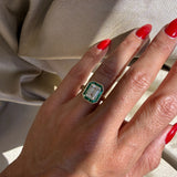 Single Stone Emerald-Cut Diamond Maria Ring