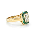 Single Stone Emerald-Cut Diamond Maria Ring