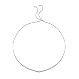 Modern Multi-Marquise Diamond Tennis Necklace