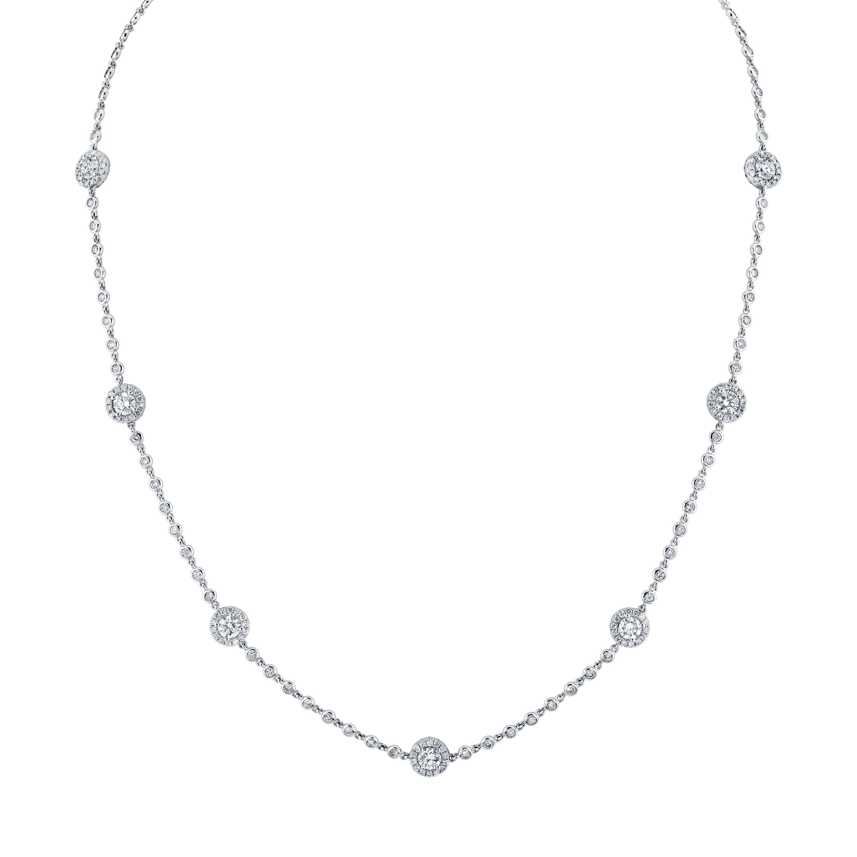 Natural Pavé Diamond Necklace