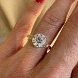 Single Stone Old European Cut Nicole Ring