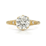 Single Stone Old European Cut Nicole Ring