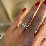 Single Stone Old European Cut Nicole Ring