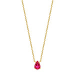 Pear-Shaped Ruby Pendant