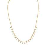 Pear Shaped Diamond Fringe Necklace