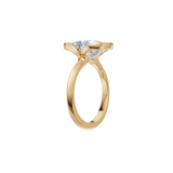 Open Bezel Cushion Cut Diamond Ring