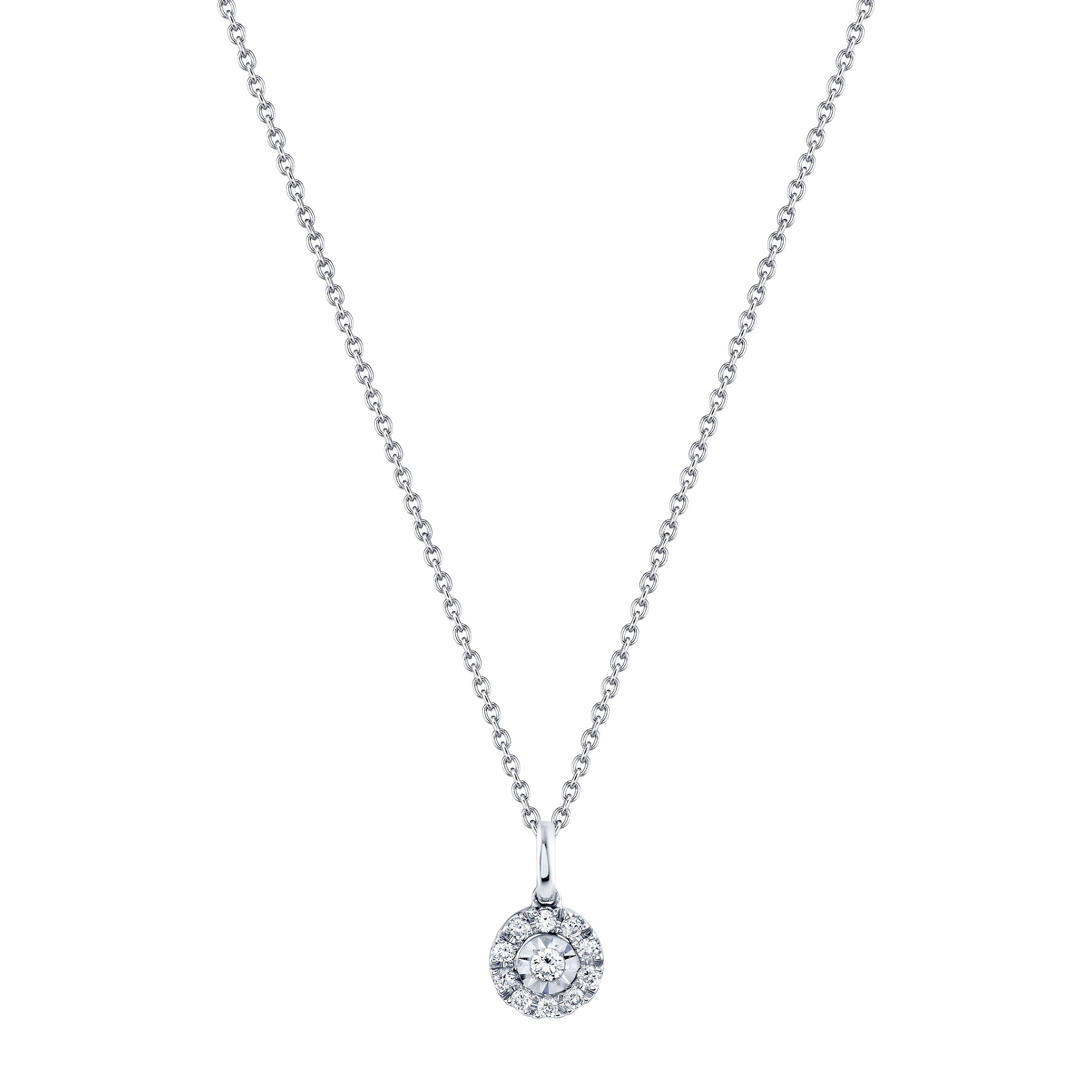 Textured Gold Diamond Pendant