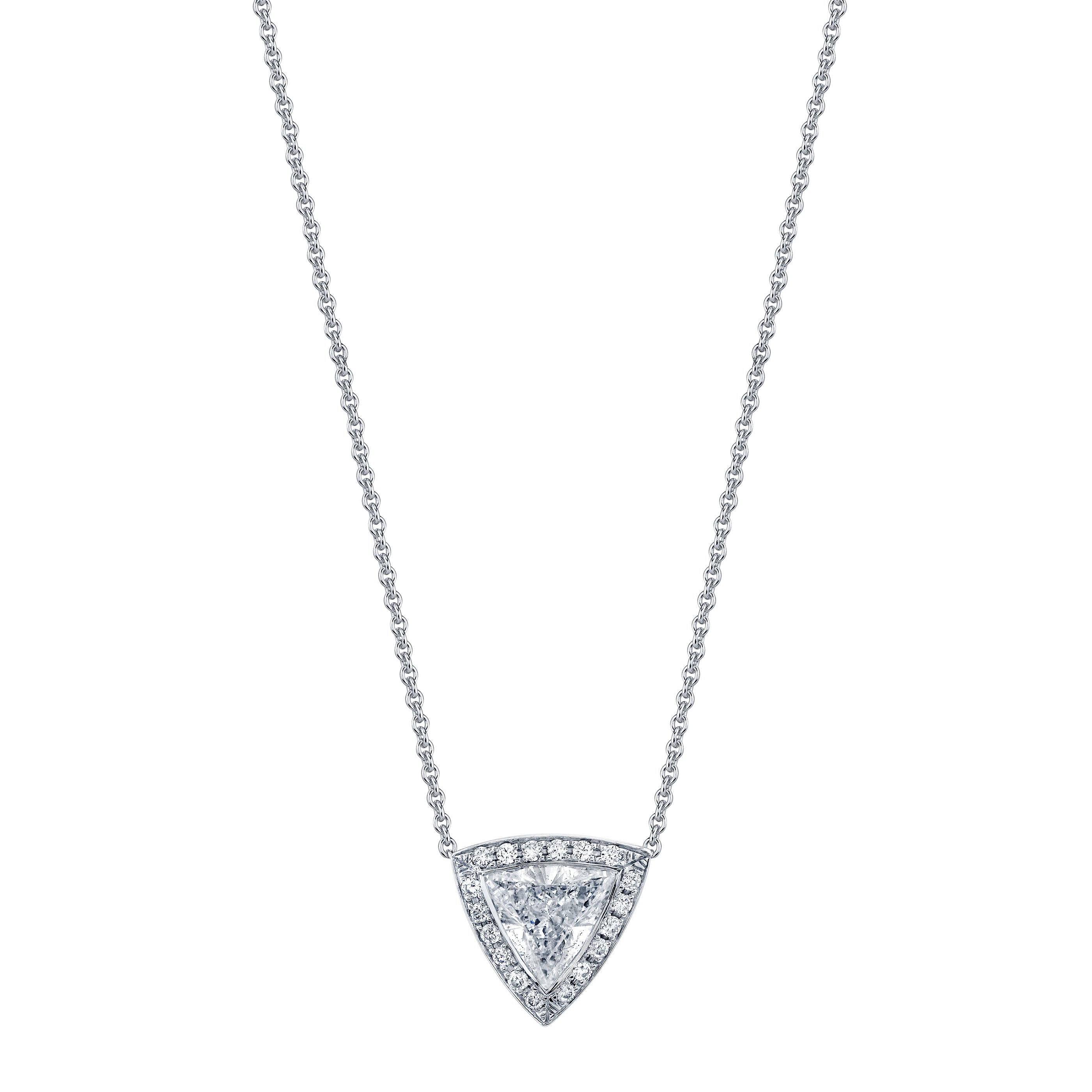 Trillion Diamond Pendant