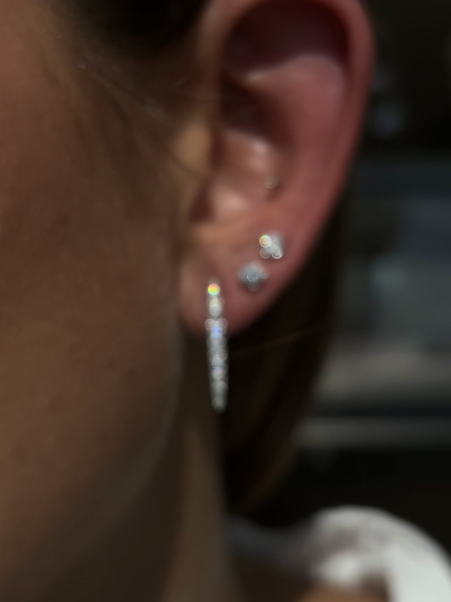 Diamond Dagger Style Earrings