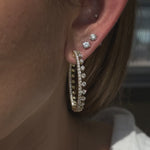 Tiara Diamond Hoop Earrings