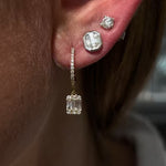 Baguette Diamond Dangle Earrings