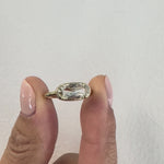 Capsule "Pill " Shape Cut Diamond Ring